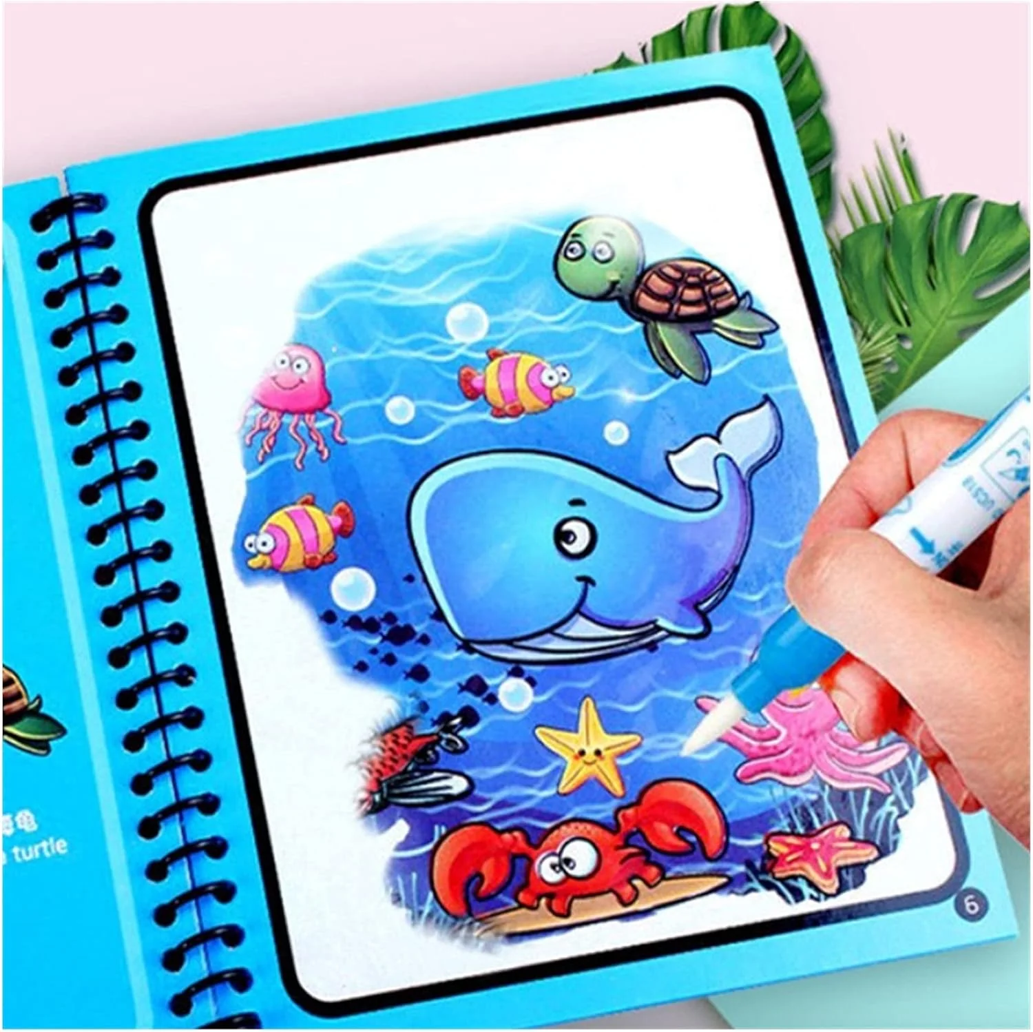 Montessori Magic Water Drawing Book – Reusable Sensory Coloring Activity - Image 4