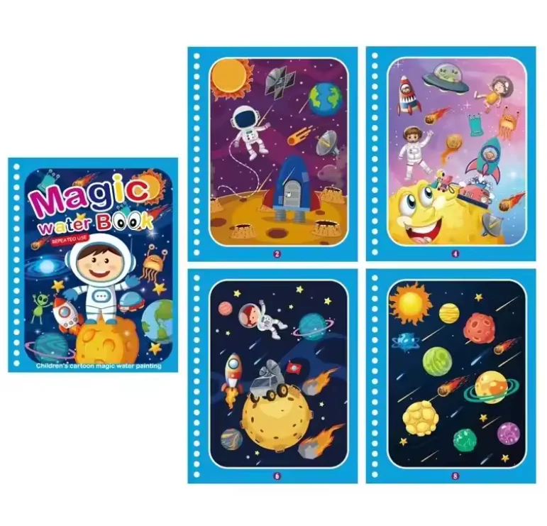 Montessori Magic Water Drawing Book – Reusable Sensory Coloring Activity - Image 7