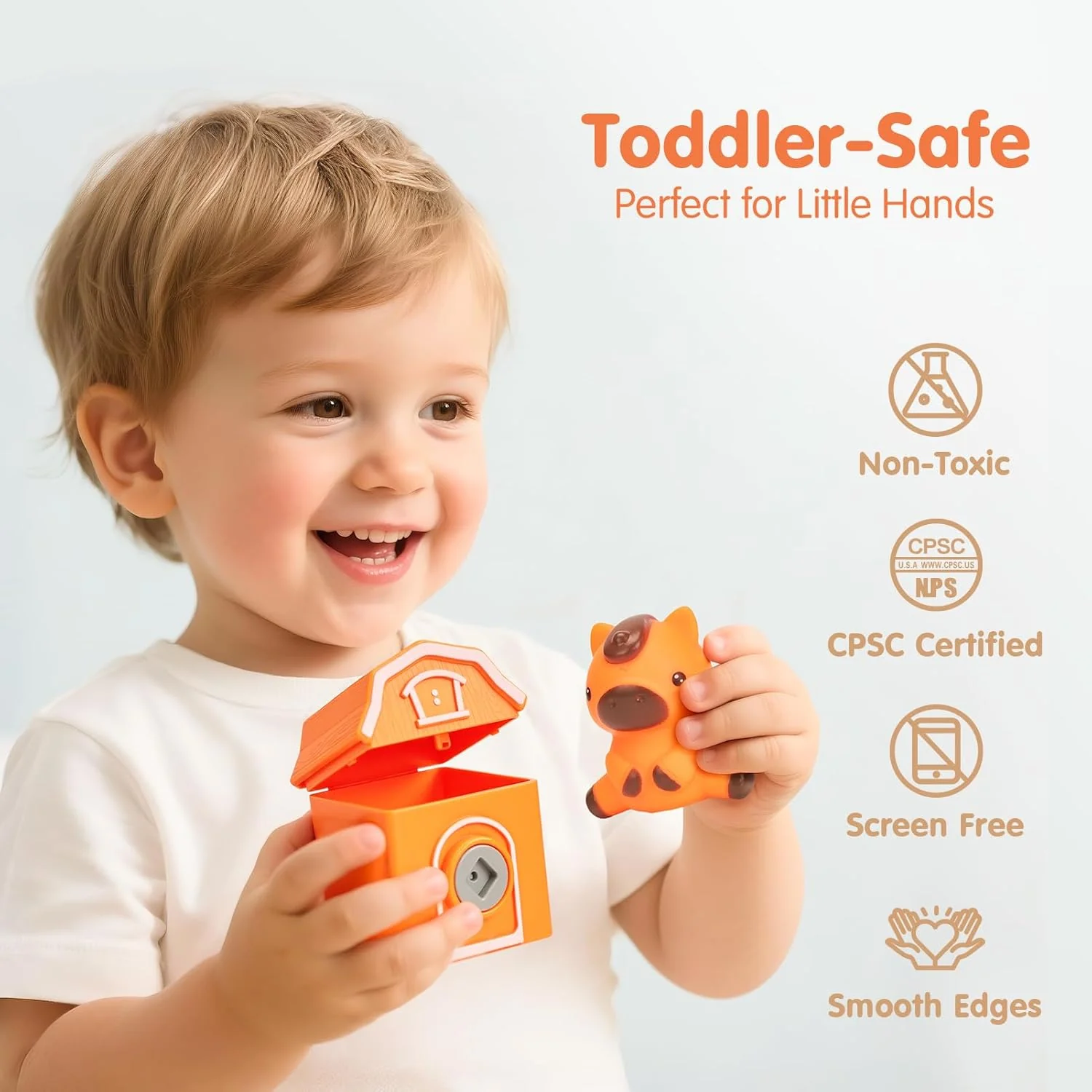 Montessori Toddler Train Set β Counting, Matching & Sorting Activity Toy with Farm Animals - Image 3