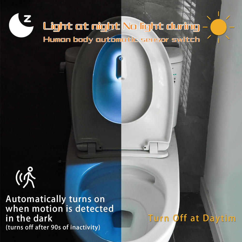Motion Sensor Toilet Night Light (Rechargeable LED) - Image 4
