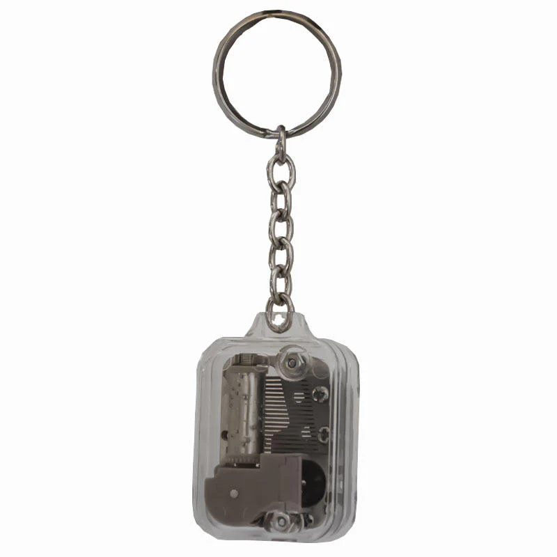 Music Box Pendant Necklace & Mini Keychain (Acrylic Gift Accessory) - Image 4