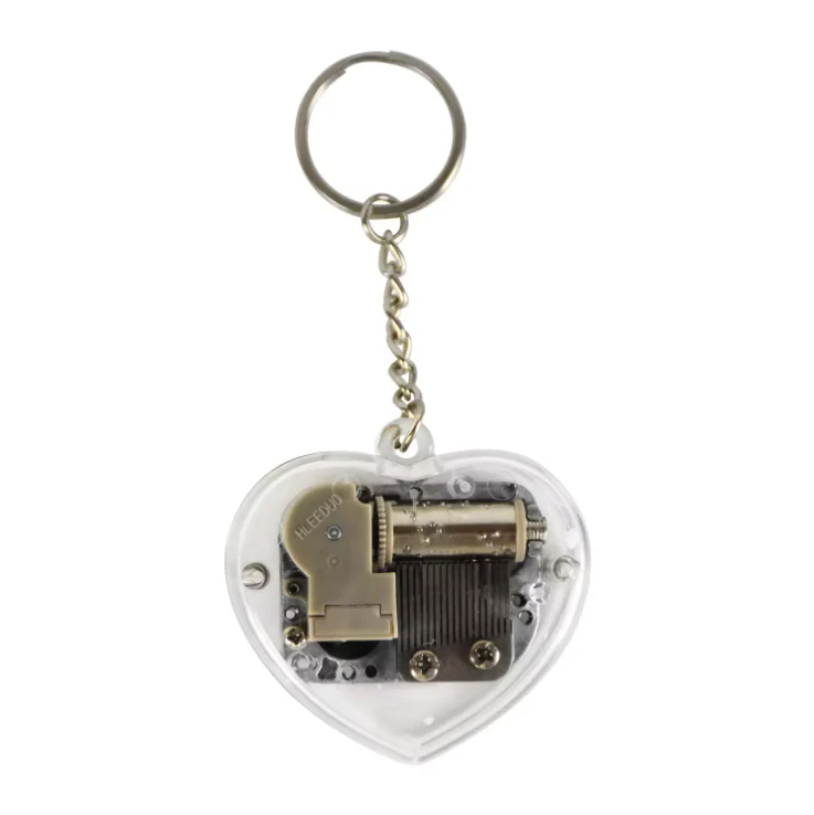 Music Box Pendant Necklace & Mini Keychain (Acrylic Gift Accessory) - Image 6