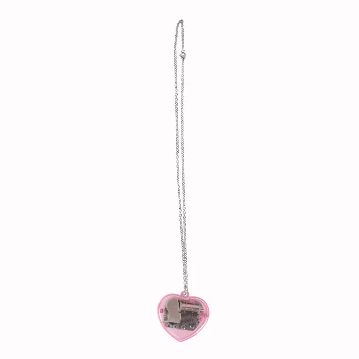 Music Box Pendant Necklace & Mini Keychain (Acrylic Gift Accessory) - Image 7