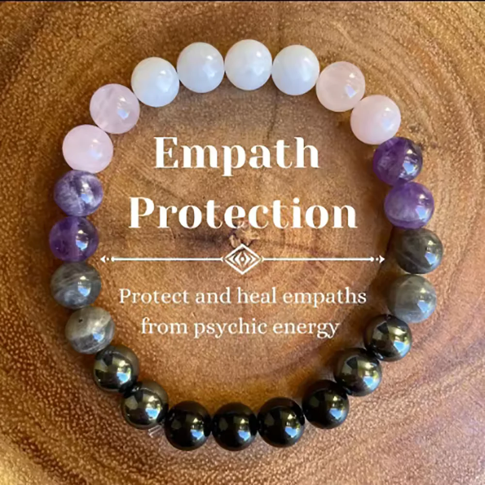 Natural Crystal Healing Bead Bracelet – Handcrafted Lucky Charm Cord - Image 15
