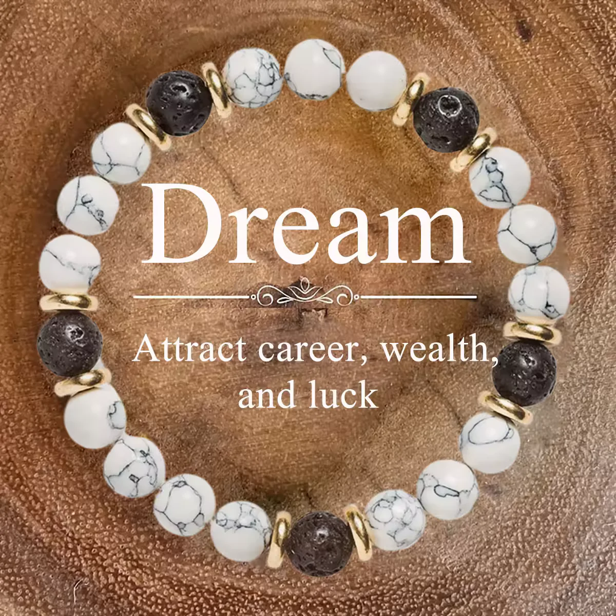 Natural Crystal Healing Bead Bracelet – Handcrafted Lucky Charm Cord - Image 9