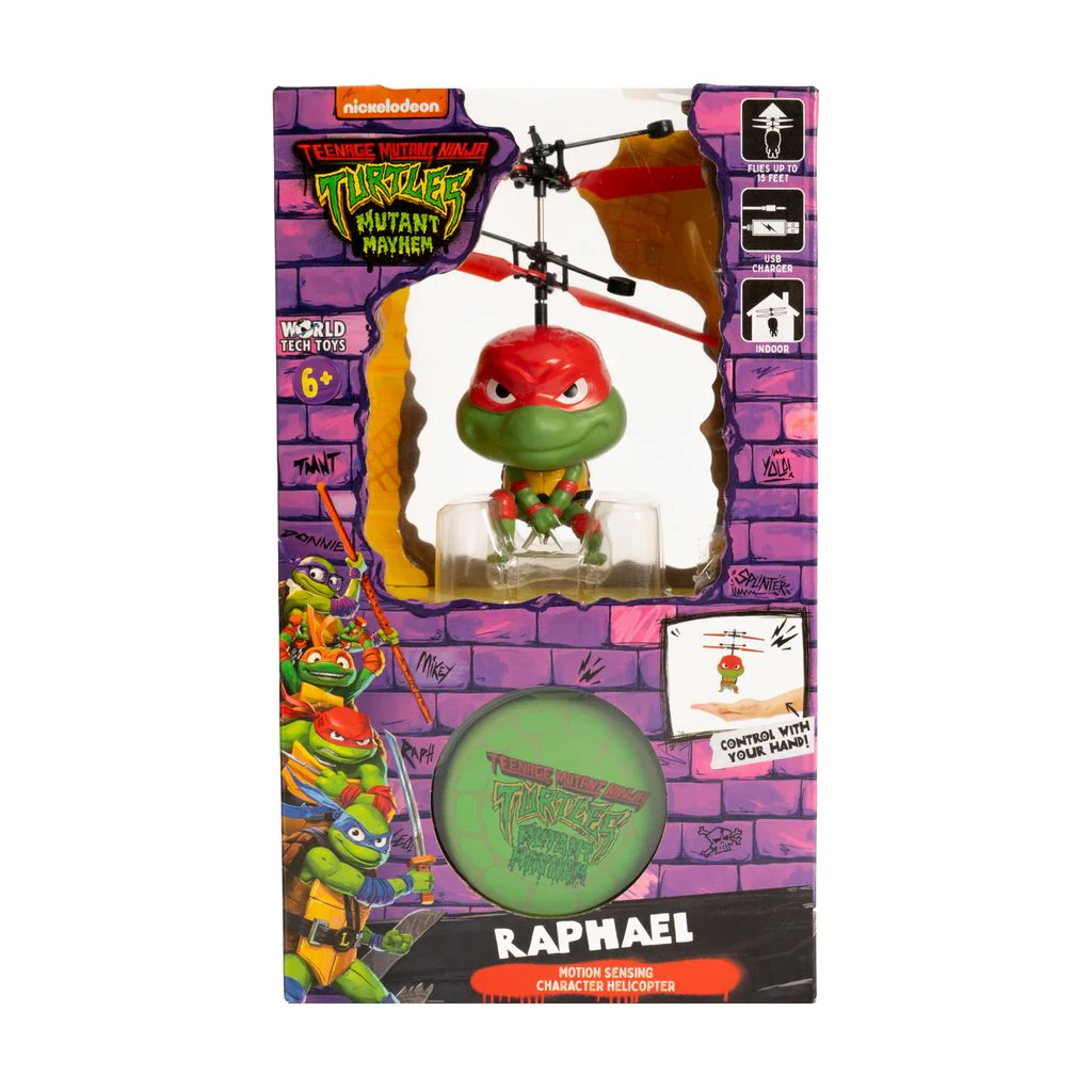 Nickelodeon TMNT 3.5" Big Head Motion Sensing UFO Helicopter Series - Image 6
