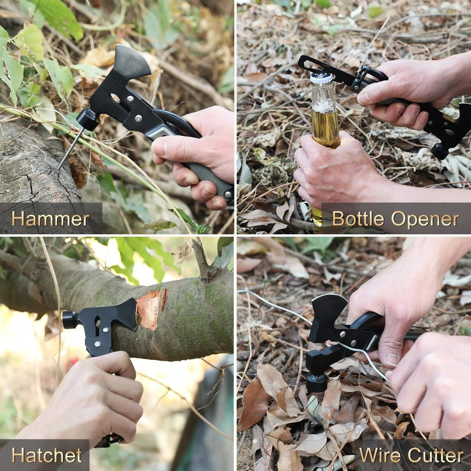 Outdoor Camping Multitool with Hammer, Pliers & Knife - Image 6