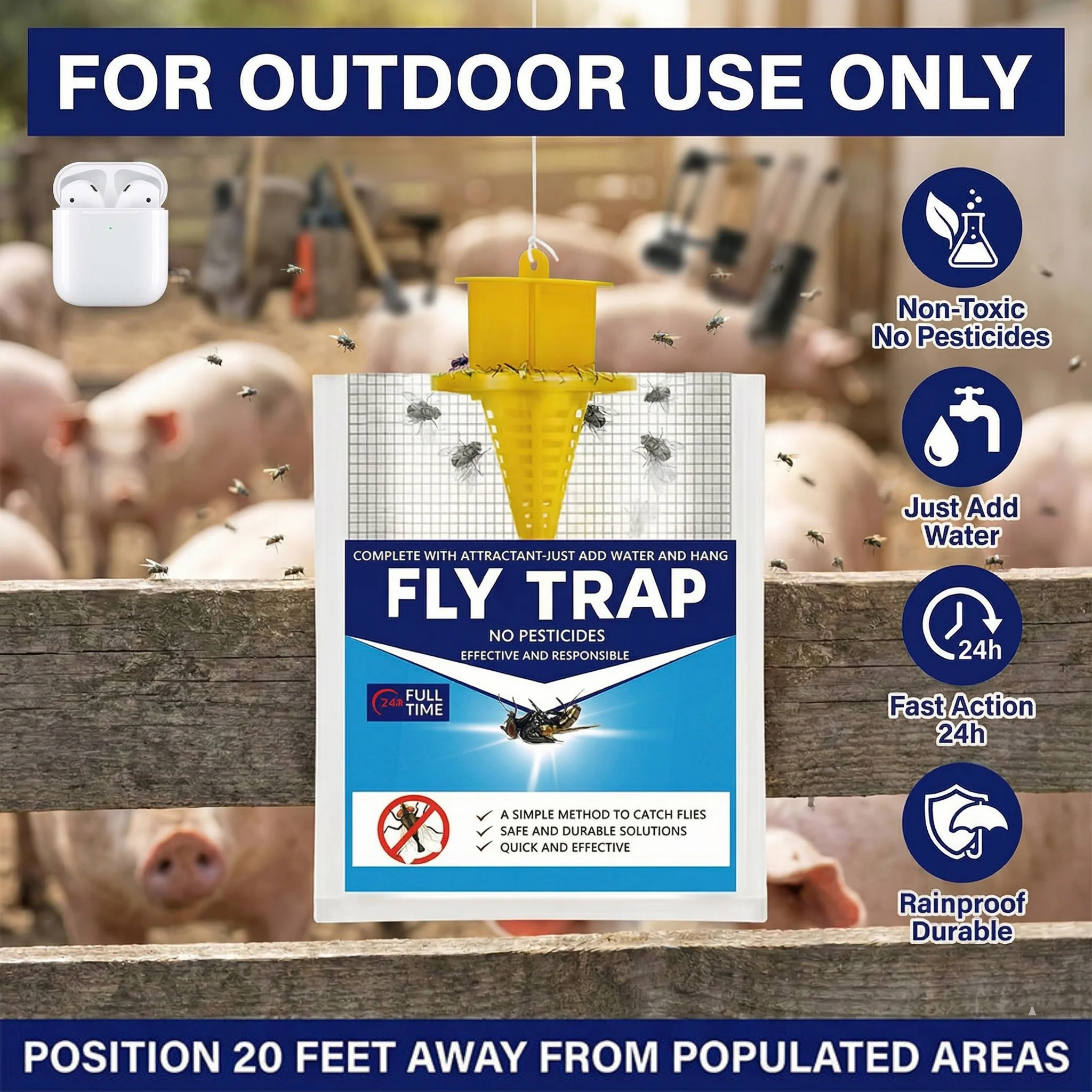 Outdoor Fly Trap Bag - Image 3