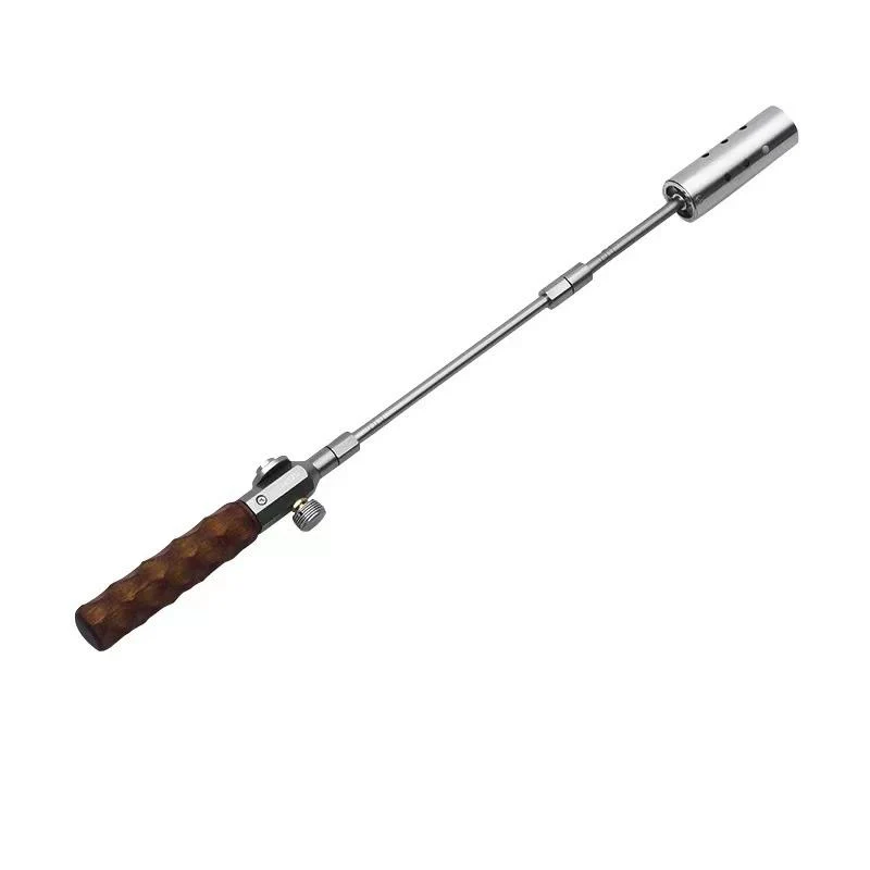 Outdoor Kitchen Gas Torch with Wooden Handle