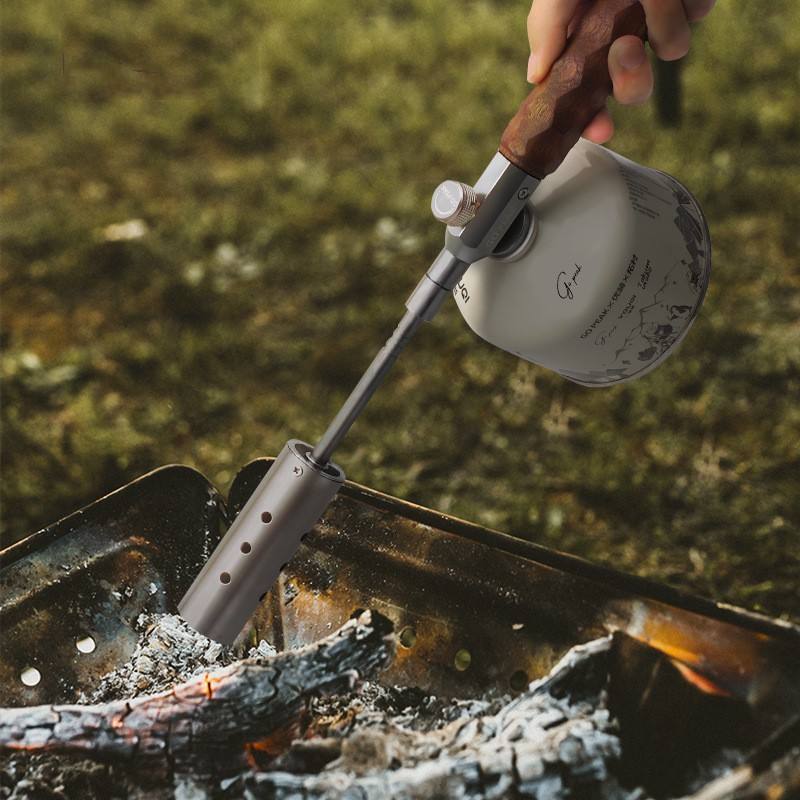 Outdoor Kitchen Gas Torch with Wooden Handle - Image 2