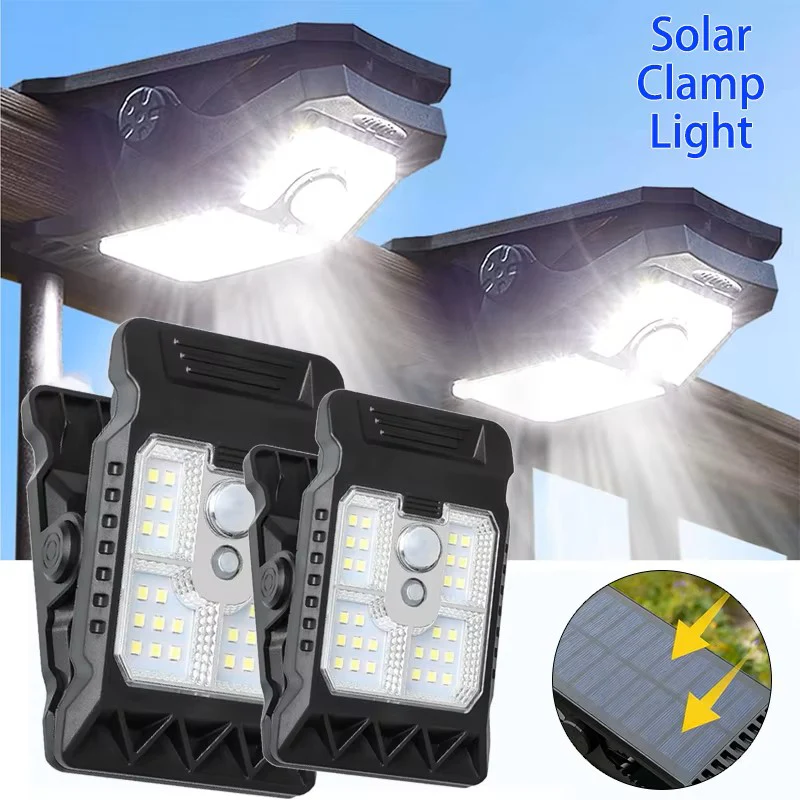 Outdoor Solar Clip-On Security Light β Waterproof Motion Sensor LED Lamp