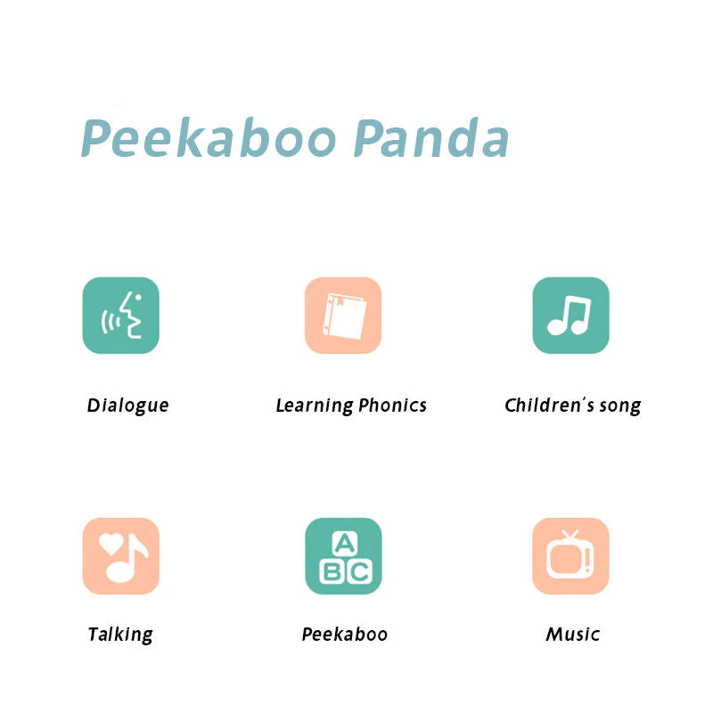 Peekaboo Panda Interactive Singing Plush Toy - Image 3