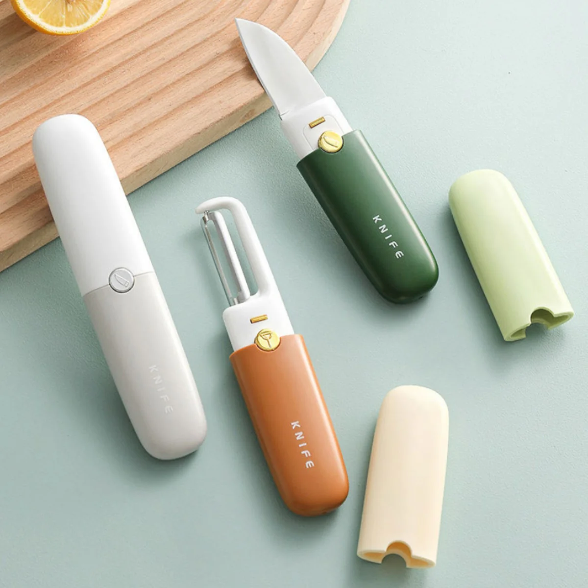 Portable 2-in-1 Fruit Knife & Peeler - Image 2