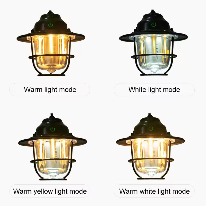 Portable Camping Lantern - Waterproof, Dimmable with Rechargeable 1200mAh Battery - Image 4