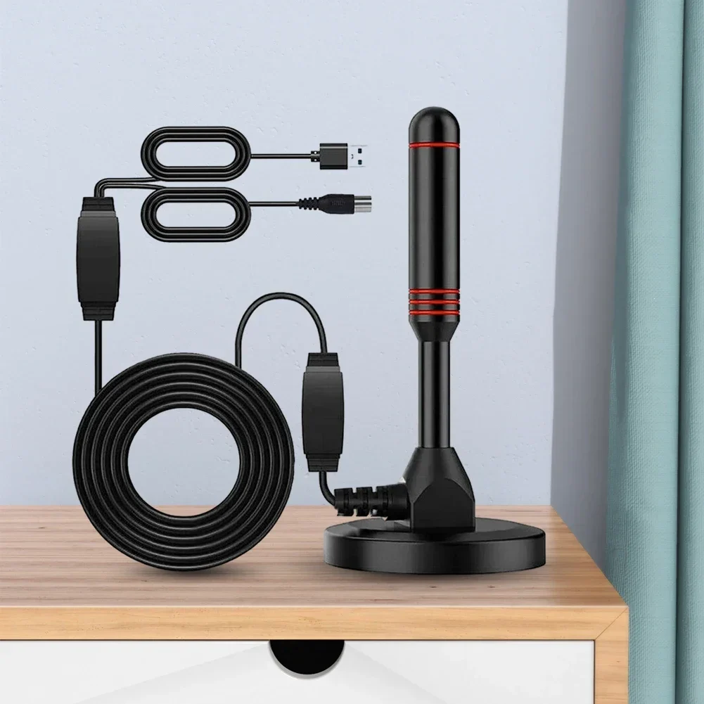 Portable HD Digital TV Antenna with Amplifier (Indoor & Outdoor, DVB-T2) - Image 2