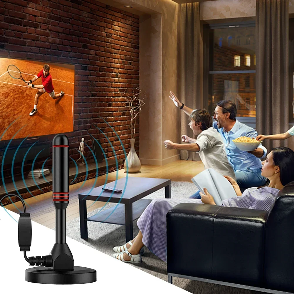 Portable HD Digital TV Antenna with Amplifier (Indoor & Outdoor, DVB-T2) - Image 3