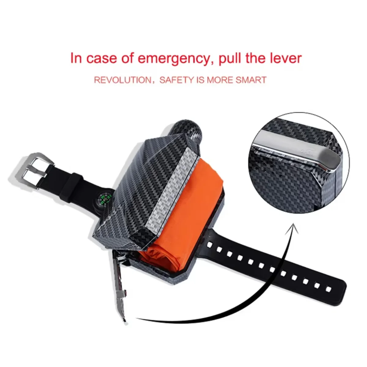 Portable Life-Saving Bracelet with Rapid Inflation Airbag - Image 2