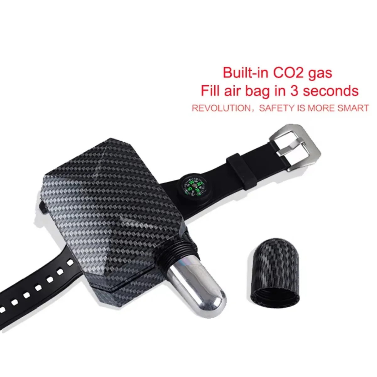 Portable Life-Saving Bracelet with Rapid Inflation Airbag - Image 3