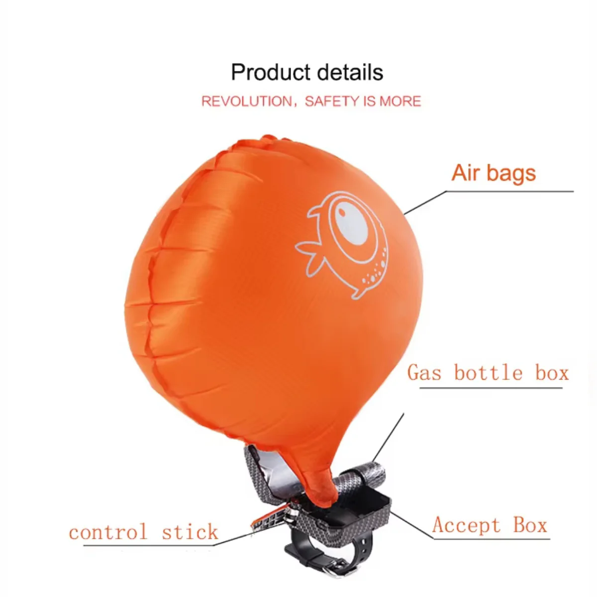 Portable Life-Saving Bracelet with Rapid Inflation Airbag - Image 7