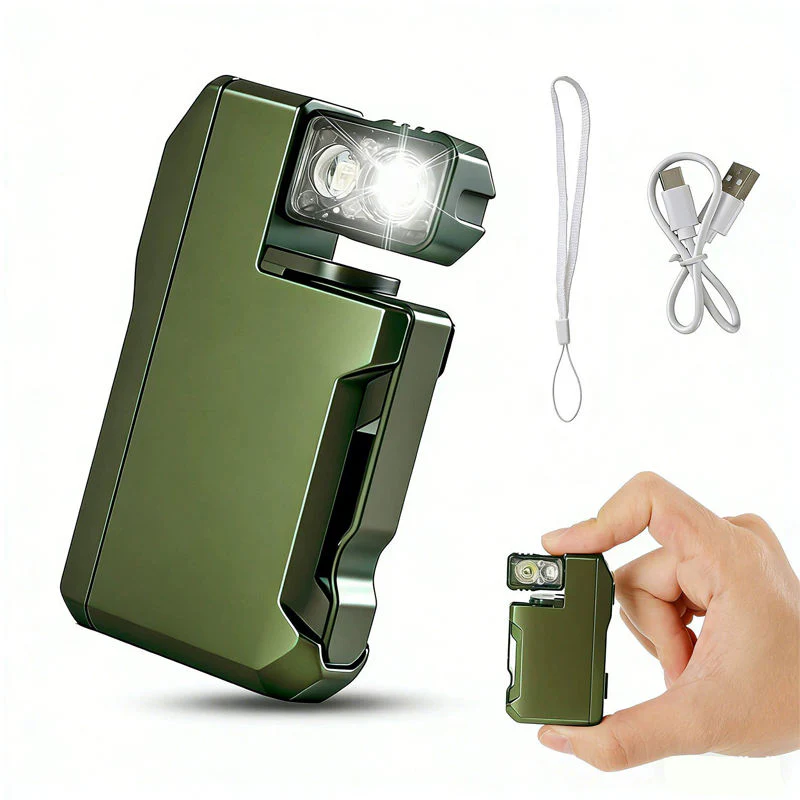 Portable Mini EDC Flashlight with Magnetic Base & Rotating Head - Image 6
