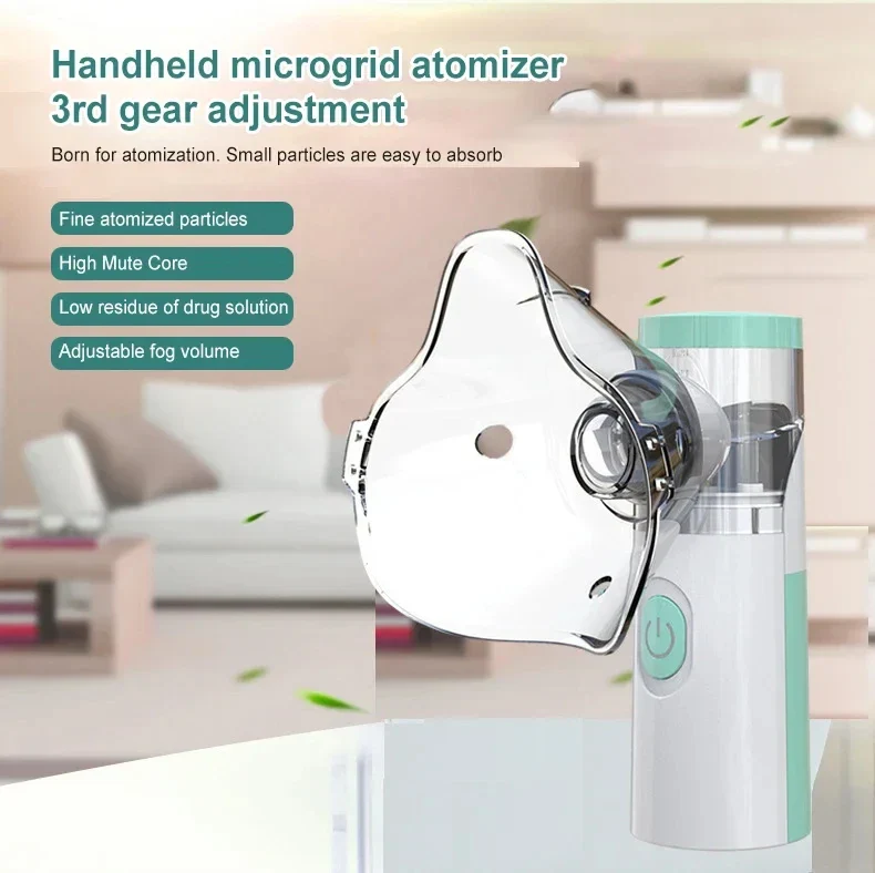 Portable Mini Mesh Nebulizer – Silent Handheld Inhalation Device