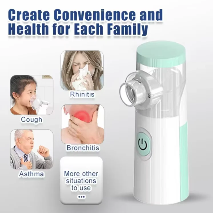 Portable Mini Mesh Nebulizer – Silent Handheld Inhalation Device - Image 2