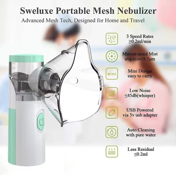 Portable Mini Mesh Nebulizer – Silent Handheld Inhalation Device - Image 4