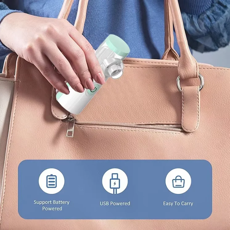 Portable Mini Mesh Nebulizer – Silent Handheld Inhalation Device - Image 5