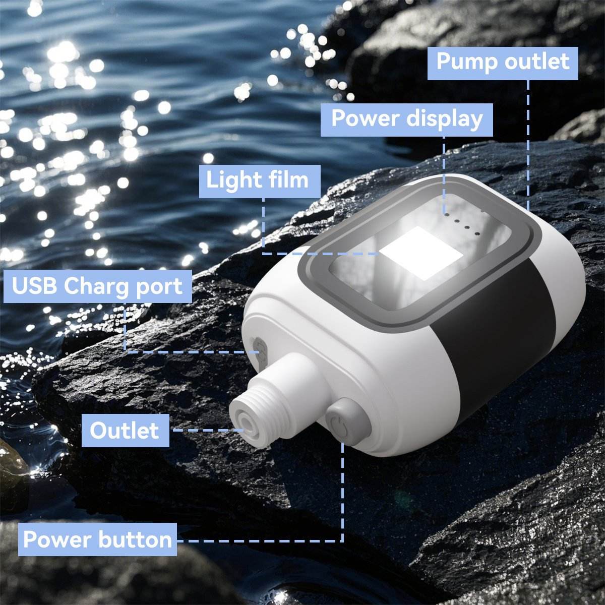 Portable Rechargeable Electric Camping Shower - Image 5