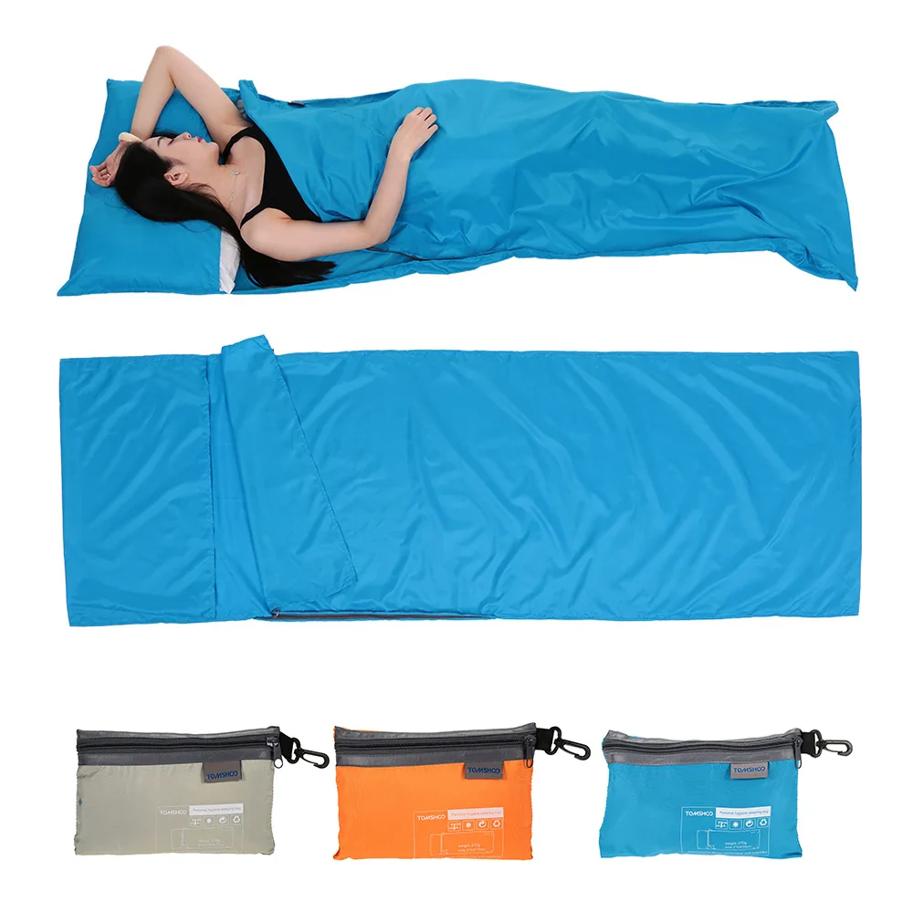 Portable Sleeping Bag Liner with Pillowcase for Travel & Camping - Image 5
