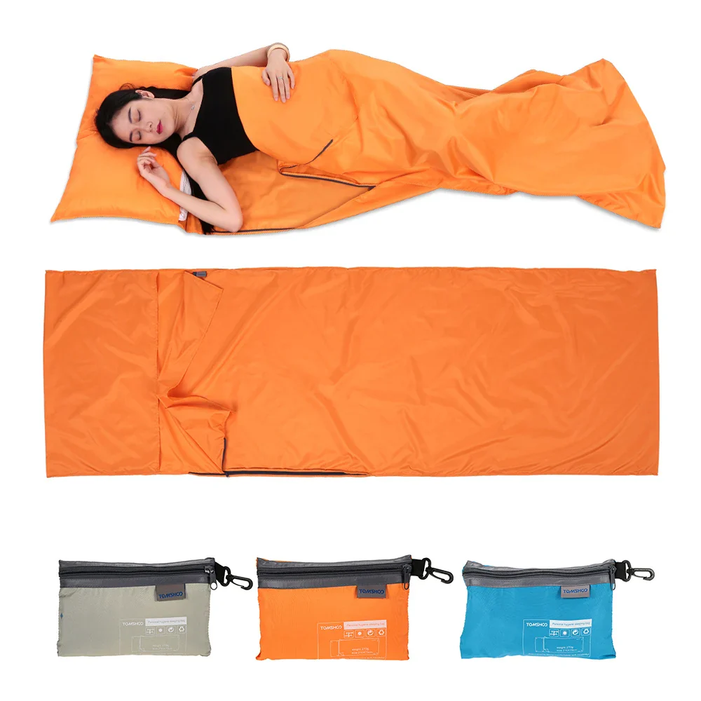 Portable Sleeping Bag Liner with Pillowcase for Travel & Camping - Image 7