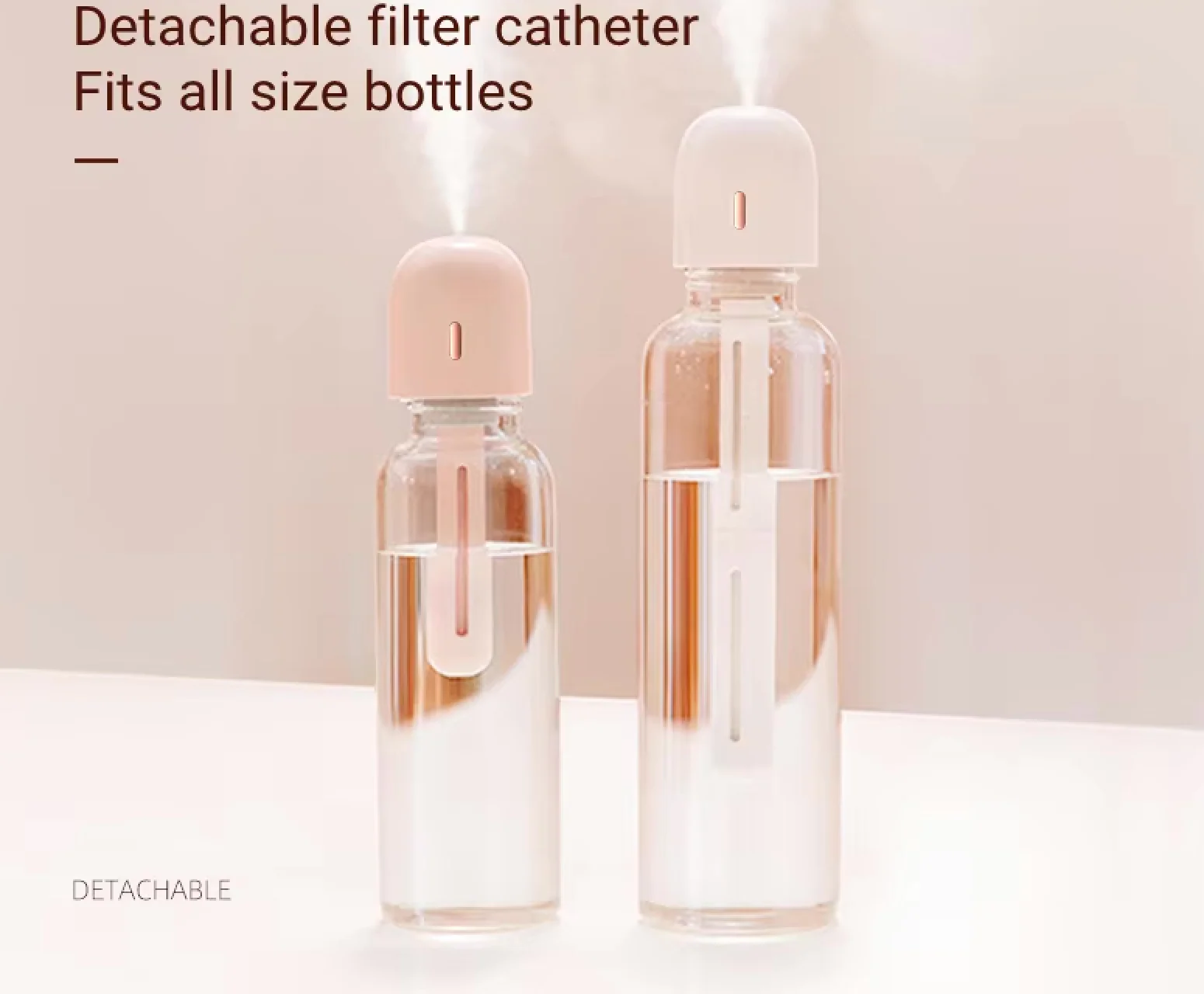 Portable Wireless Water Bottle Humidifier – Rechargeable Mini Air Diffuser & Cool Mist Maker - Image 4