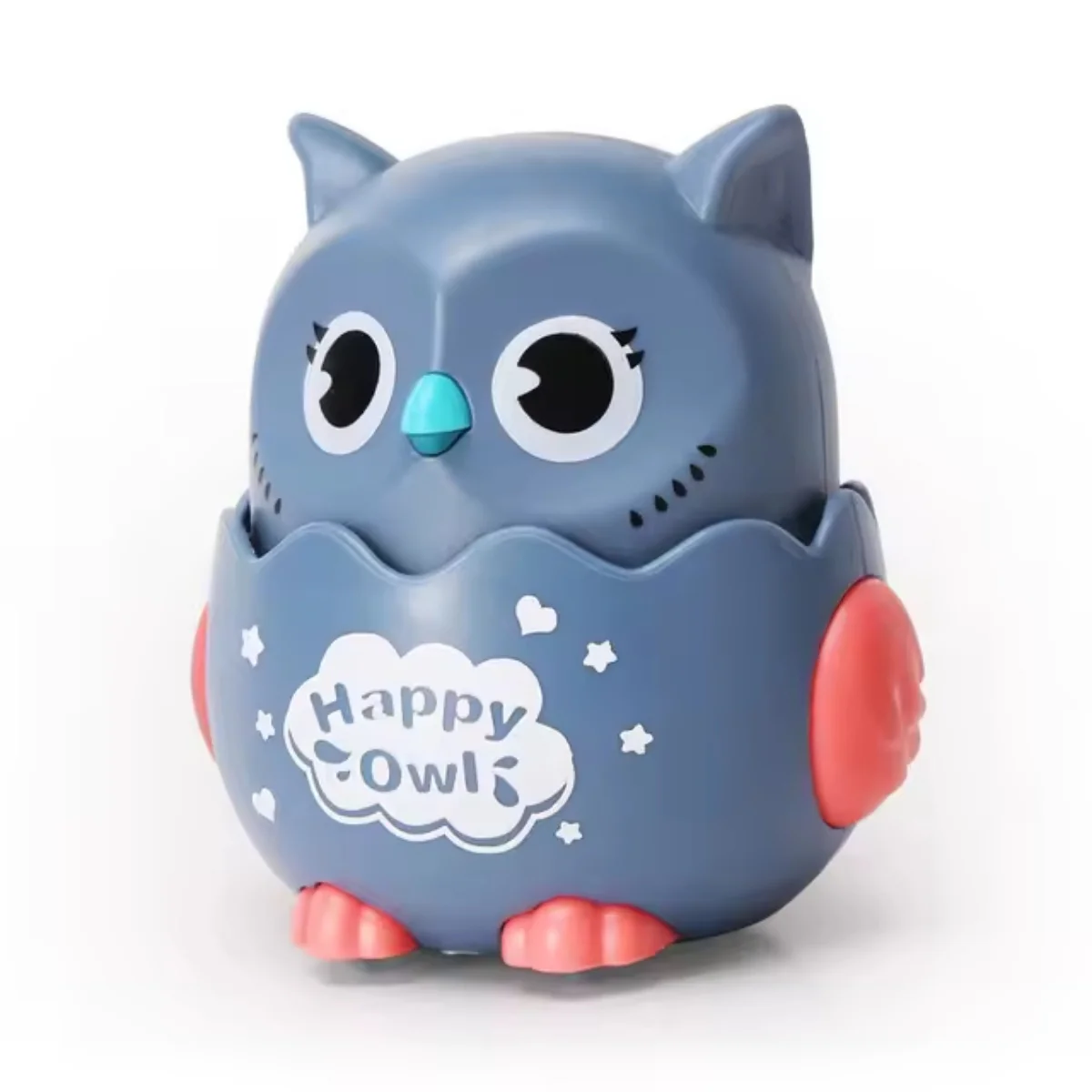 Press-and-Go Sliding Owl Toy with Rotating Head for Kids - Image 10