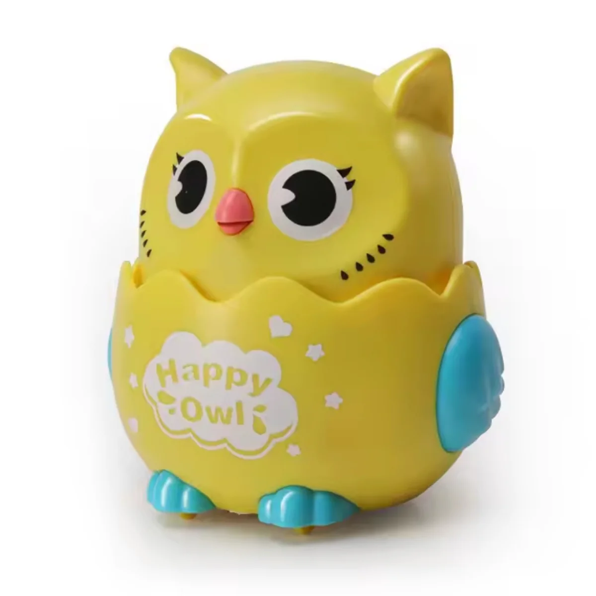 Press-and-Go Sliding Owl Toy with Rotating Head for Kids - Image 7