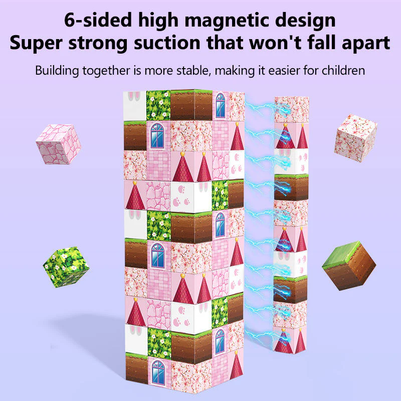 Princess Castle Magnetic Building Block Set - Image 4