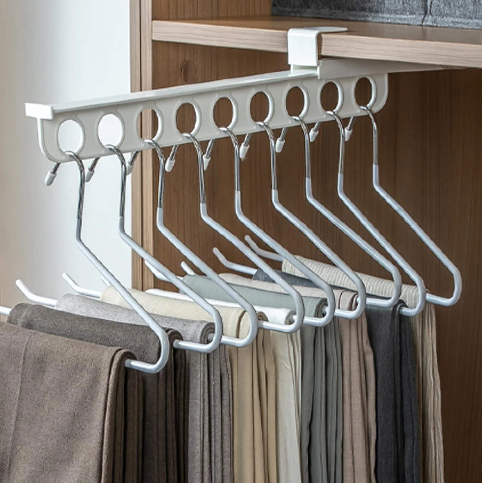 Pull-Out Wardrobe Trouser Rack - Image 4