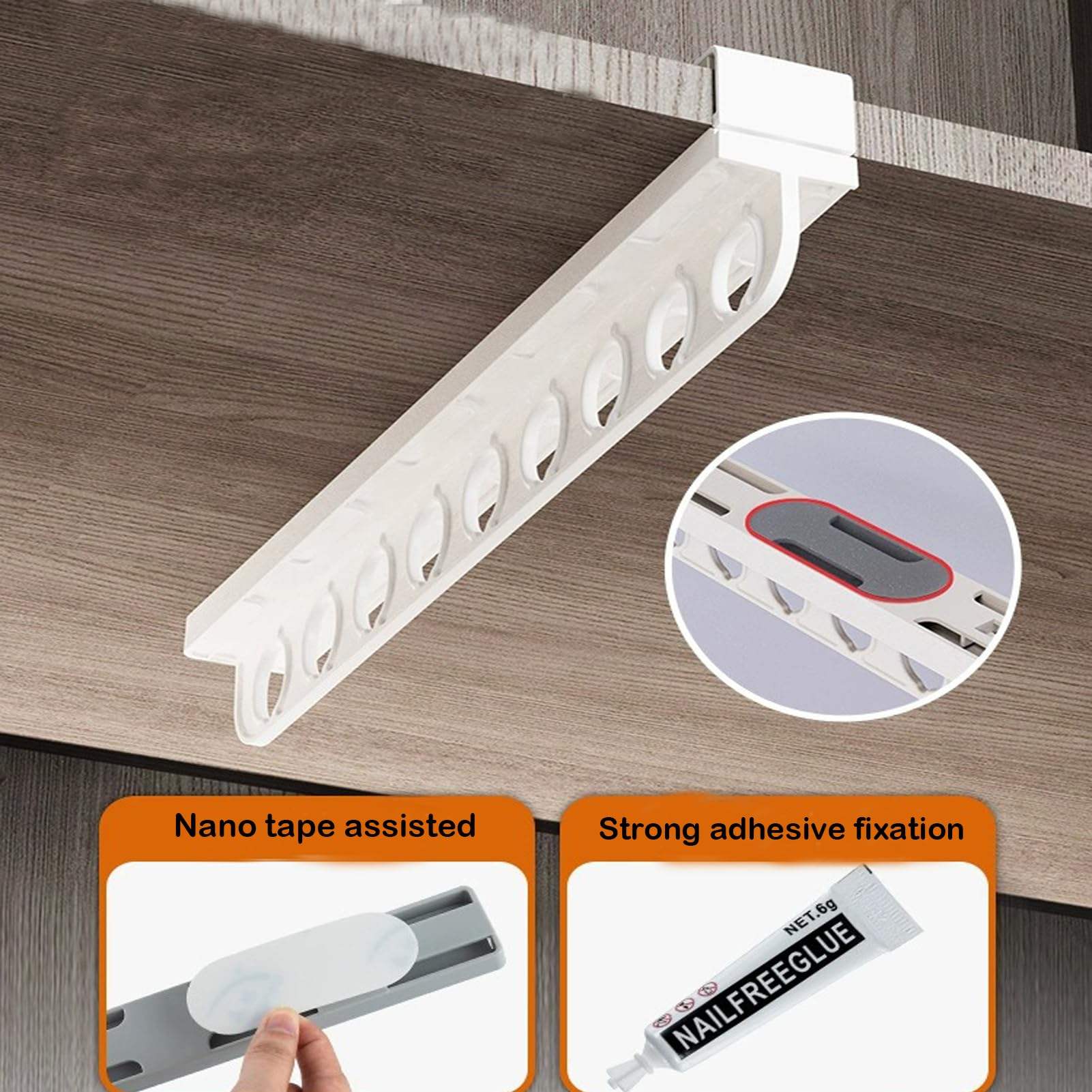 Pull-Out Wardrobe Trouser Rack - Image 5