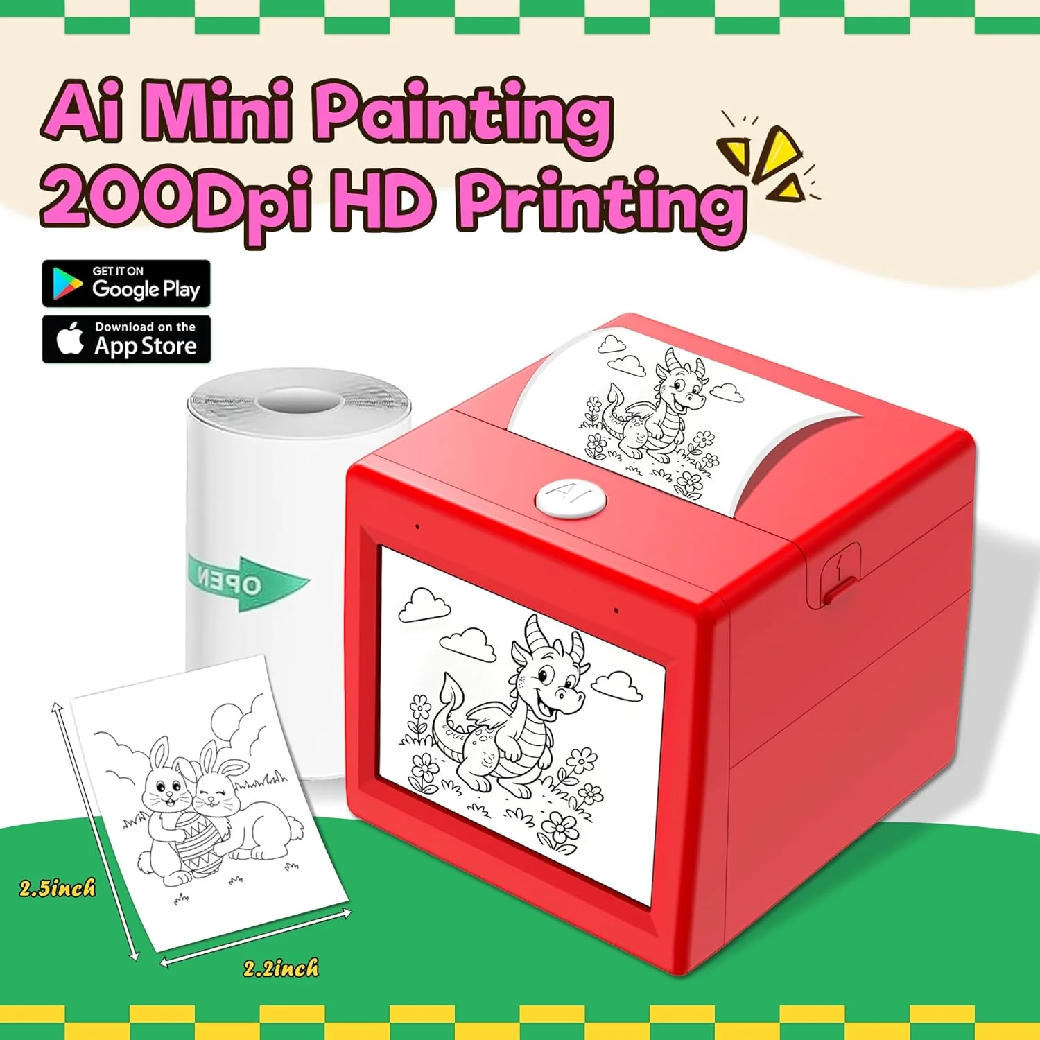 Smart AI Voice Sticker Printer for Kids - Image 3