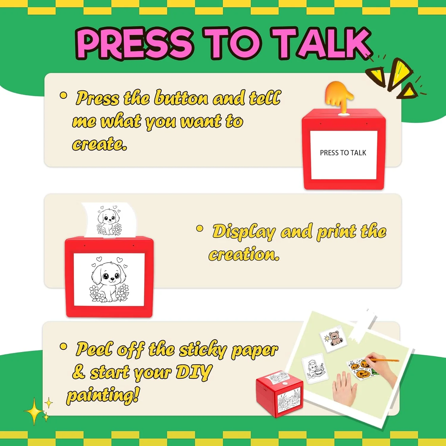 Smart AI Voice Sticker Printer for Kids - Image 4