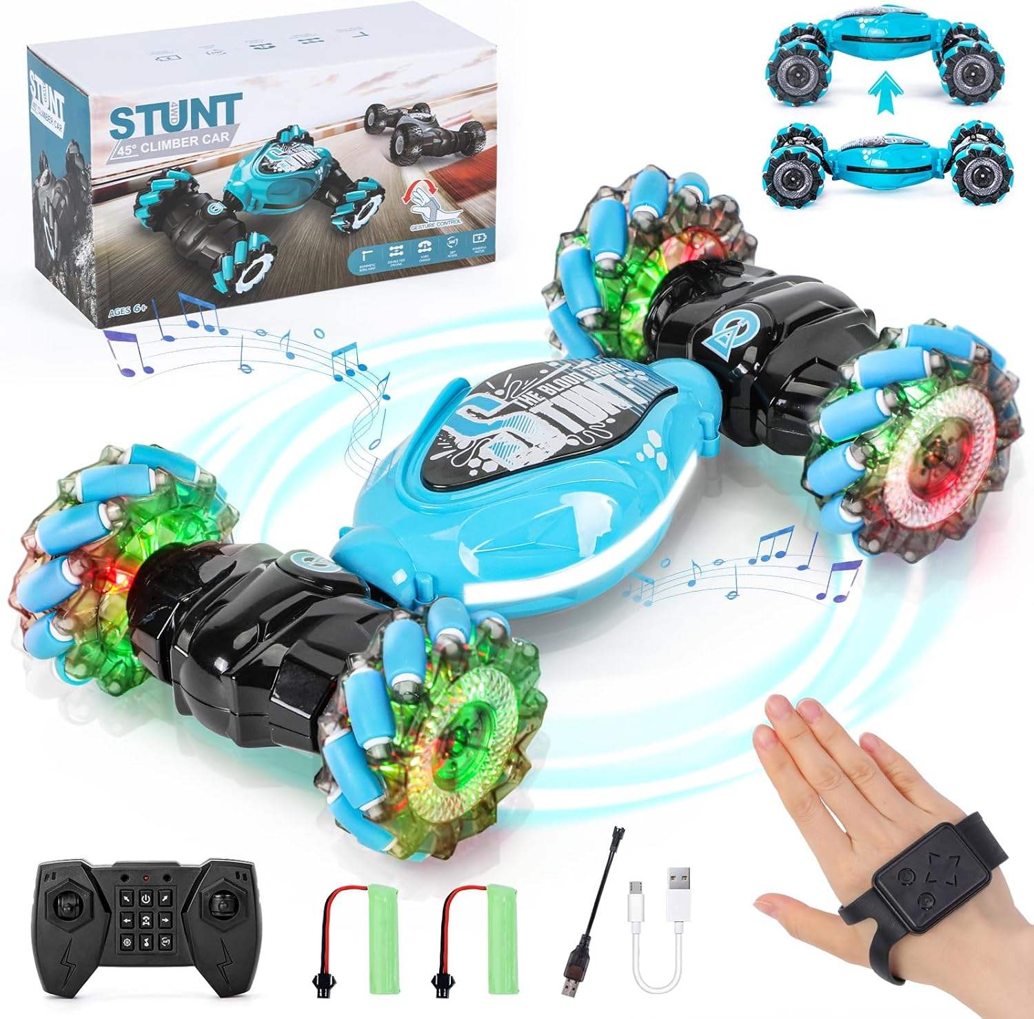 RC Stunt Drift Car – 4WD Remote & Hand Motion Control - Image 2