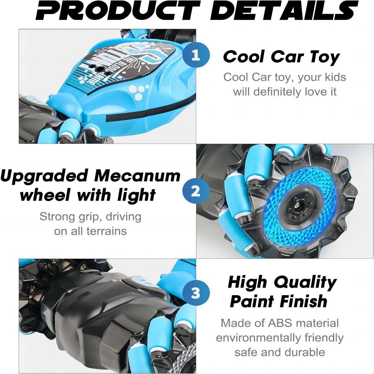 RC Stunt Drift Car – 4WD Remote & Hand Motion Control - Image 5