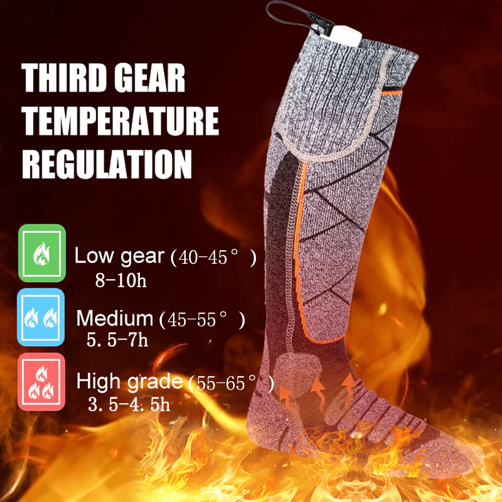 Rechargeable Heated Socks for Outdoor Cold Weather - Image 2