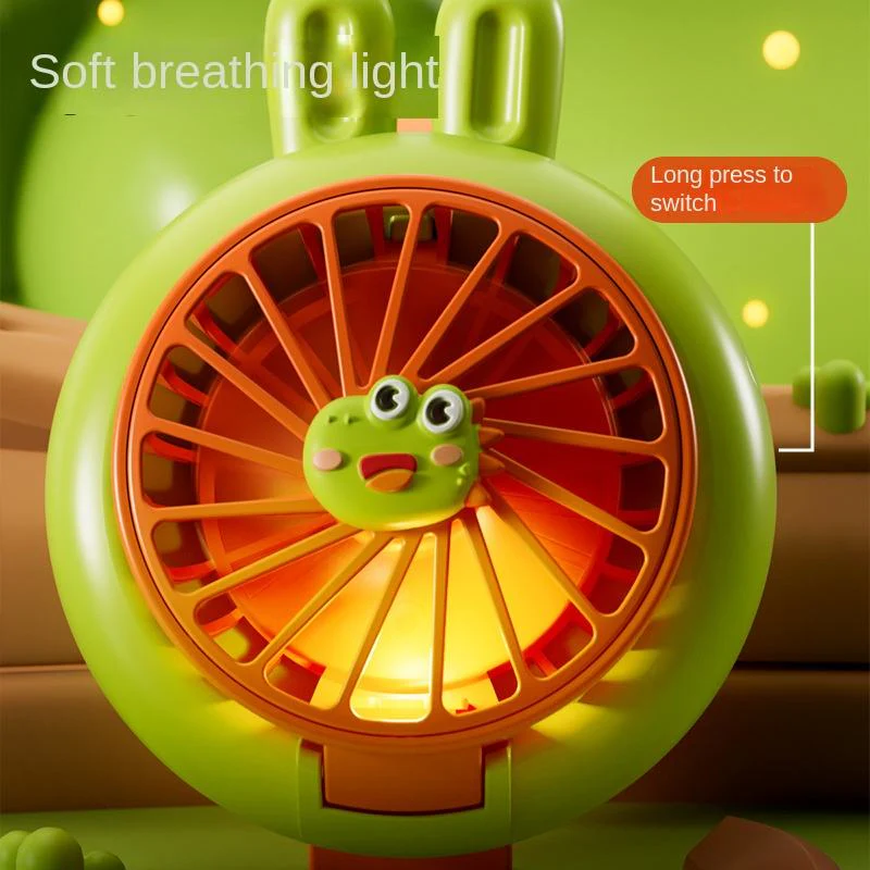 Rechargeable Kids' LED Cartoon Watch Fan - Image 5