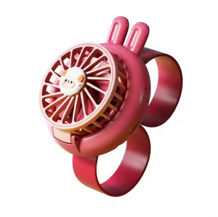 Rechargeable Kids' LED Cartoon Watch Fan - Image 7