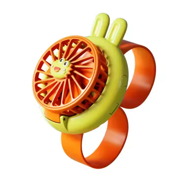 Rechargeable Kids' LED Cartoon Watch Fan - Image 8