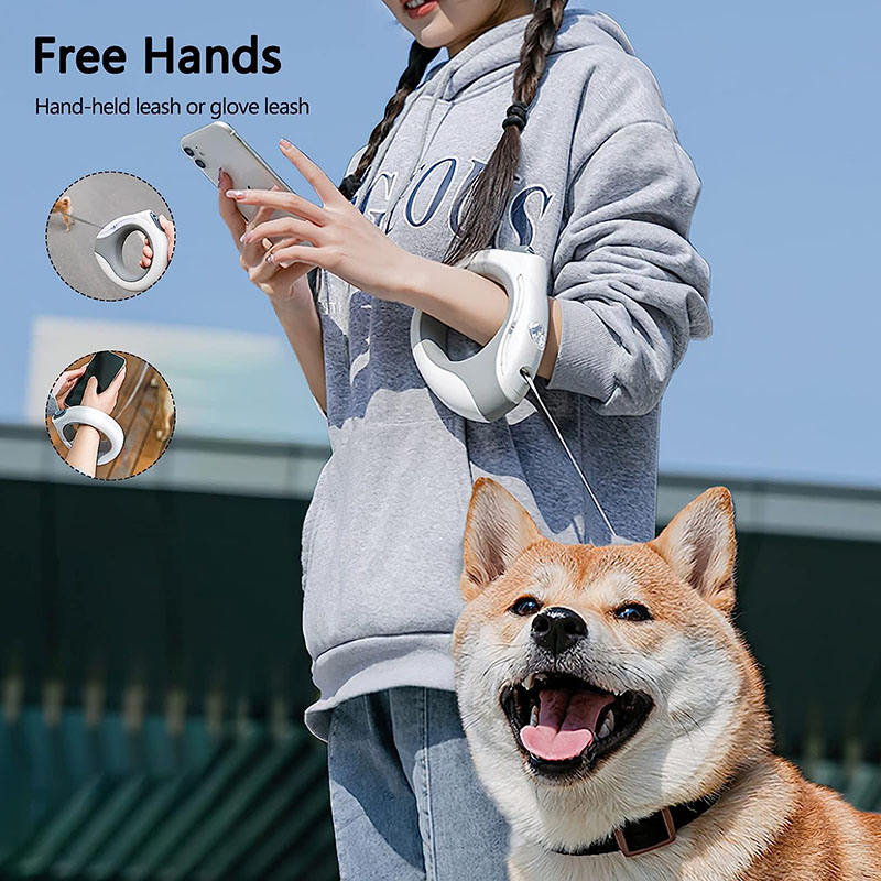 Rechargeable LED Retractable Dog Leash - Image 3