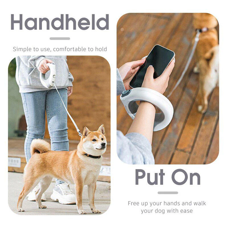Rechargeable LED Retractable Dog Leash - Image 6