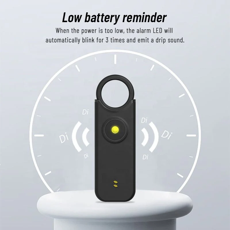 Rechargeable Personal Safety Alarm Keychain - Image 3