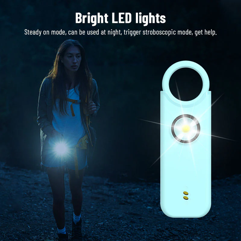 Rechargeable Personal Safety Alarm Keychain - Image 4