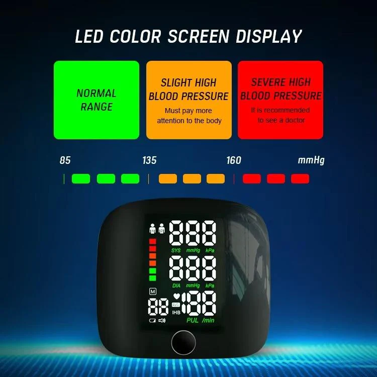 Rechargeable Wrist Blood Pressure Monitor with LED Display - Image 5